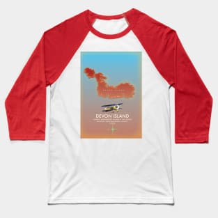 Devon Island Canada map. Baseball T-Shirt